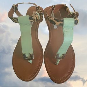 DIANE VON FURSTENBERG Sunny Wedge Sandals Size 10M